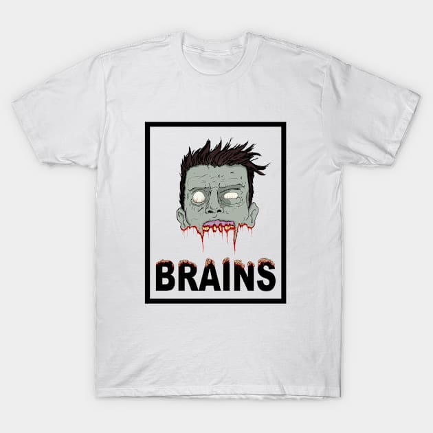 Zombains T-Shirt by willohbe